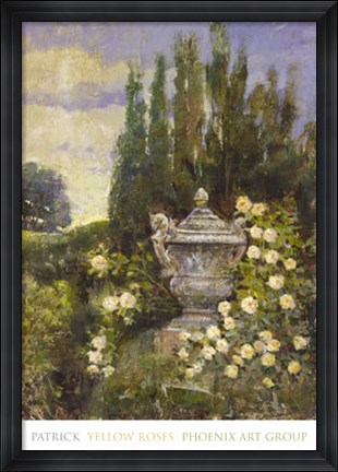 Framed Yellow Roses Print