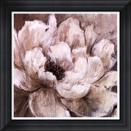 Framed Peonies Blanche II Print