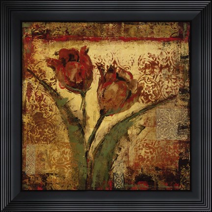 Framed Floral Song V Print