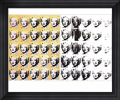 Framed Marilyn x 50 Print
