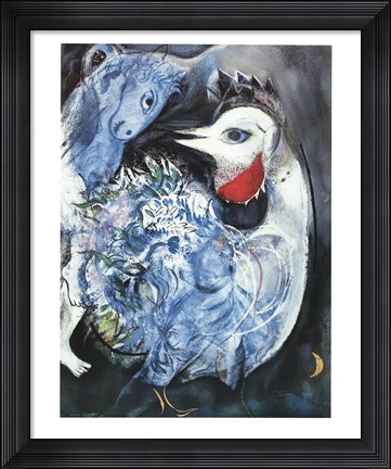 Framed Feathers in Bloom Print