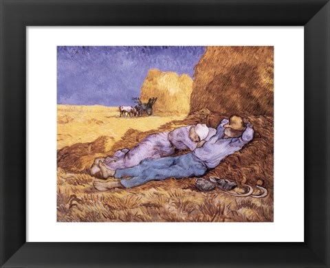 Framed Siesta, c.1889 Print