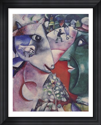 Framed I and the Village Print