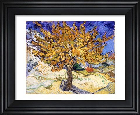 Framed Mulberry Tree in Autumn, c.1889 Print