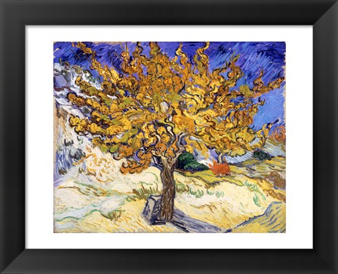 Framed Mulberry Tree in Autumn, c.1889 Print