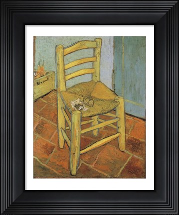 Framed Van Gogh&#39;s Chair and Pipe, c.1888 Print
