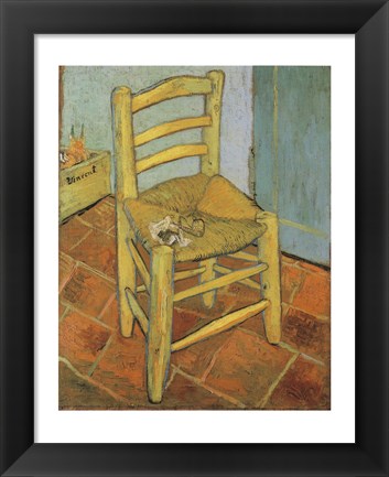 Framed Van Gogh&#39;s Chair and Pipe, c.1888 Print