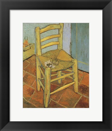 Framed Van Gogh&#39;s Chair and Pipe, c.1888 Print