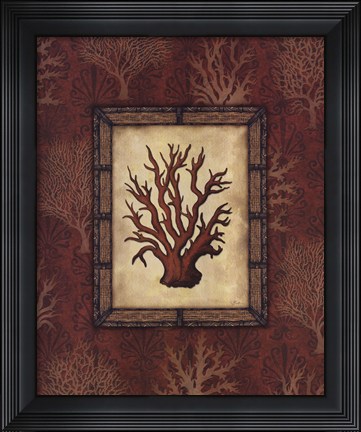 Framed Red Coral III - Large Print
