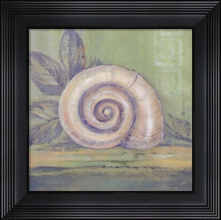 Framed Tranquil Seashell III Print