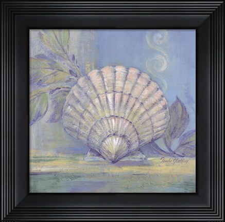 Framed Tranquil Seashell IV Print