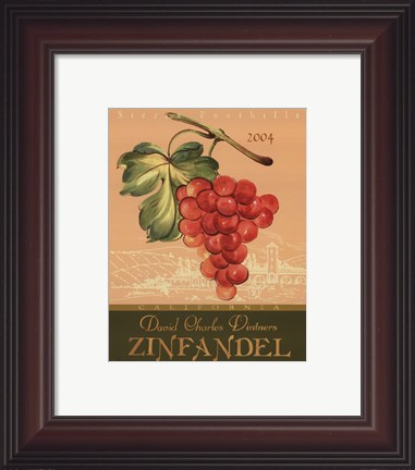 Framed Zinfandel - Mini Print