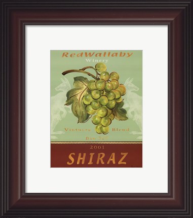 Framed Shiraz - Mini Print