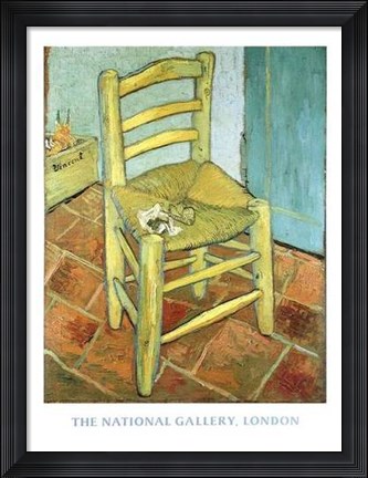 Framed Van Gogh&#39;s Chair Print