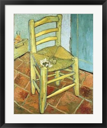 Framed Van Gogh&#39;s Chair Print