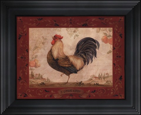 Framed Gallo Nero - Mini Print