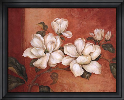 Framed Magnolias Print
