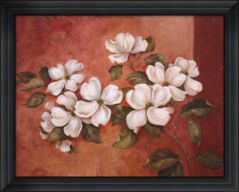 Framed Dogwoods Print