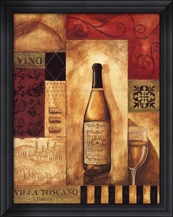 Framed Villa Toscano Print