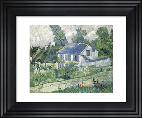 Framed Houses at Auvers, c.1890 (Detail) Print