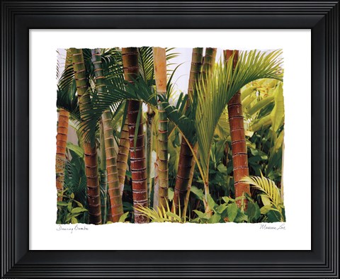 Framed Dancing Bamboo Print