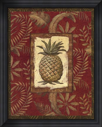 Framed Exotica Pineapple - Grande Print