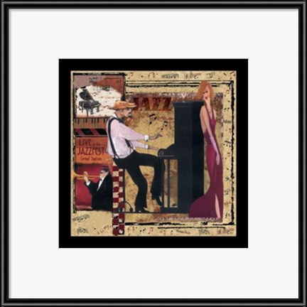 Framed Jazz Piano - Petite Print