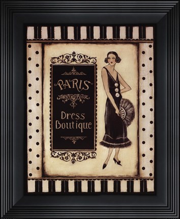 Framed Paris Dress Boutique - Mini Print