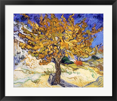 Framed Mulberry Tree in Autumn, c.1889 Print