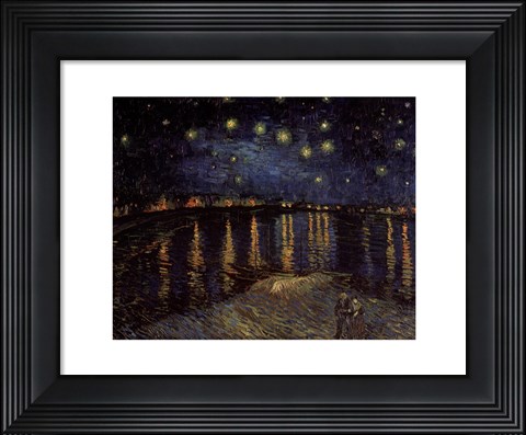 Framed Starry Night over the Rhone, c.1888 Print