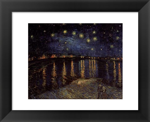 Framed Starry Night over the Rhone, c.1888 Print