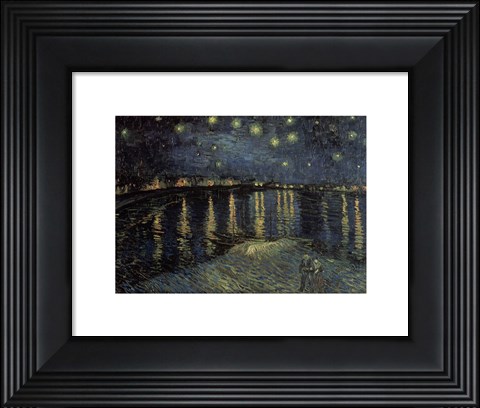 Framed Starry Night over the Rhone, c.1888 Print