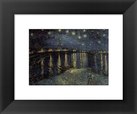 Framed Starry Night over the Rhone, c.1888 Print