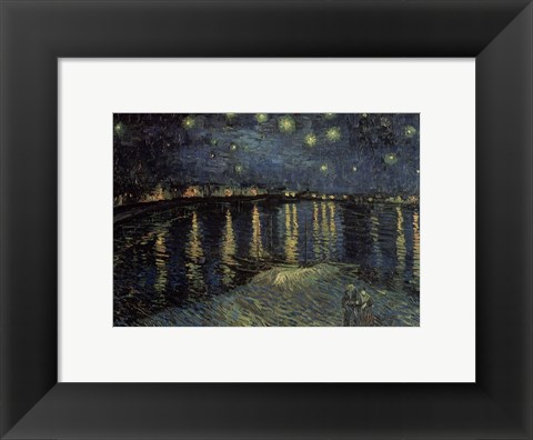 Framed Starry Night over the Rhone, c.1888 Print