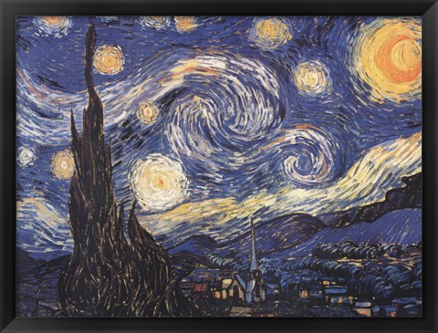 Framed Starry Night Print