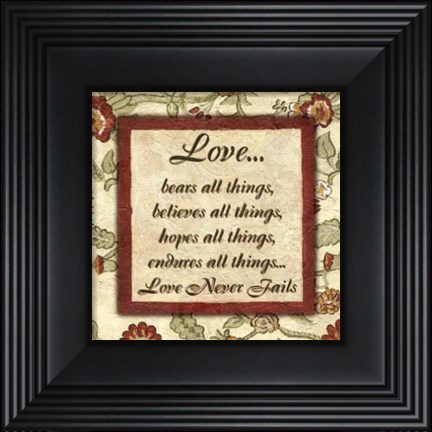Framed Wtlb, Eduardian FloralLove Bears All Print