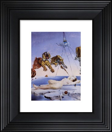 Framed Dream Caused by the Flight of a Bee Around a Pomegranate, A Second Before Awakening, c.1944 Print