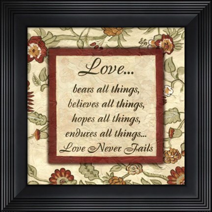 Framed Wtlb, Eduardian FloralLove Bears All Print