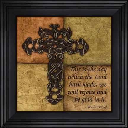 Framed Tuscan Cross II Print