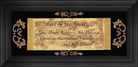 Framed Words To Live By, BlackgoldLive By Print