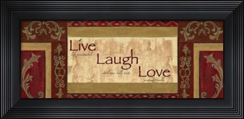 Framed Wtlb, Traditional RedCherish Live Dream Print