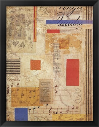 Framed Terra Musica I Print