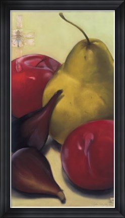 Framed Pear, Plums &amp; Figs Print