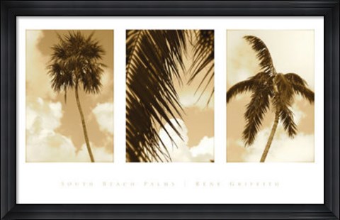 Framed South Beach Palms Print