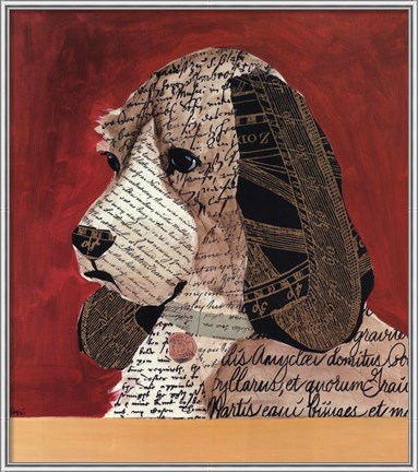 Framed Paper Trained V Print