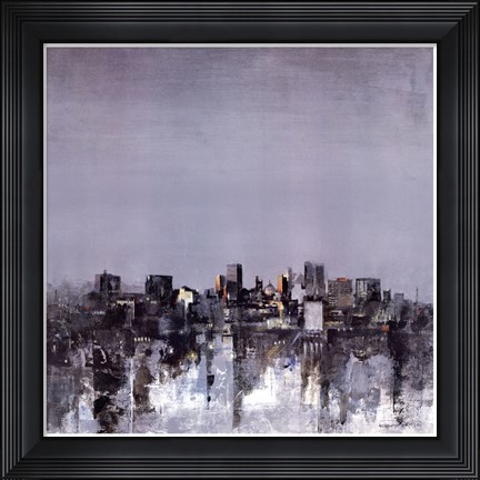 Framed City Trance II Print