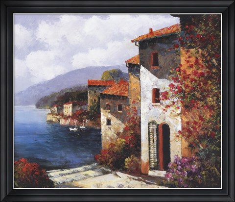 Framed Mediterranean Villa I Print