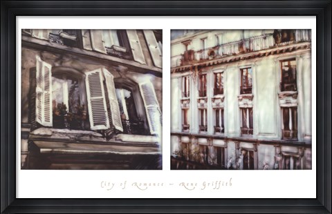 Framed City of Romance Print