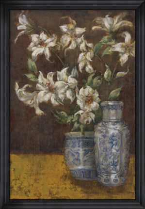 Framed Delft Lilies Print