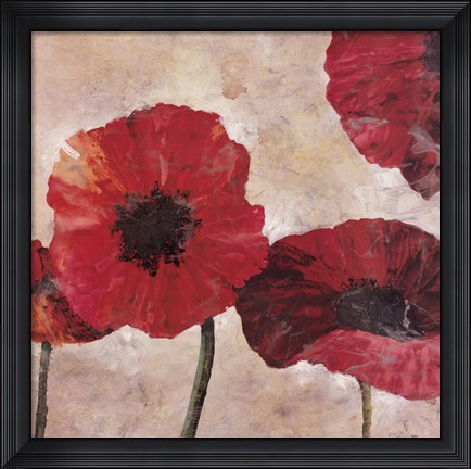 Framed Poppies Print